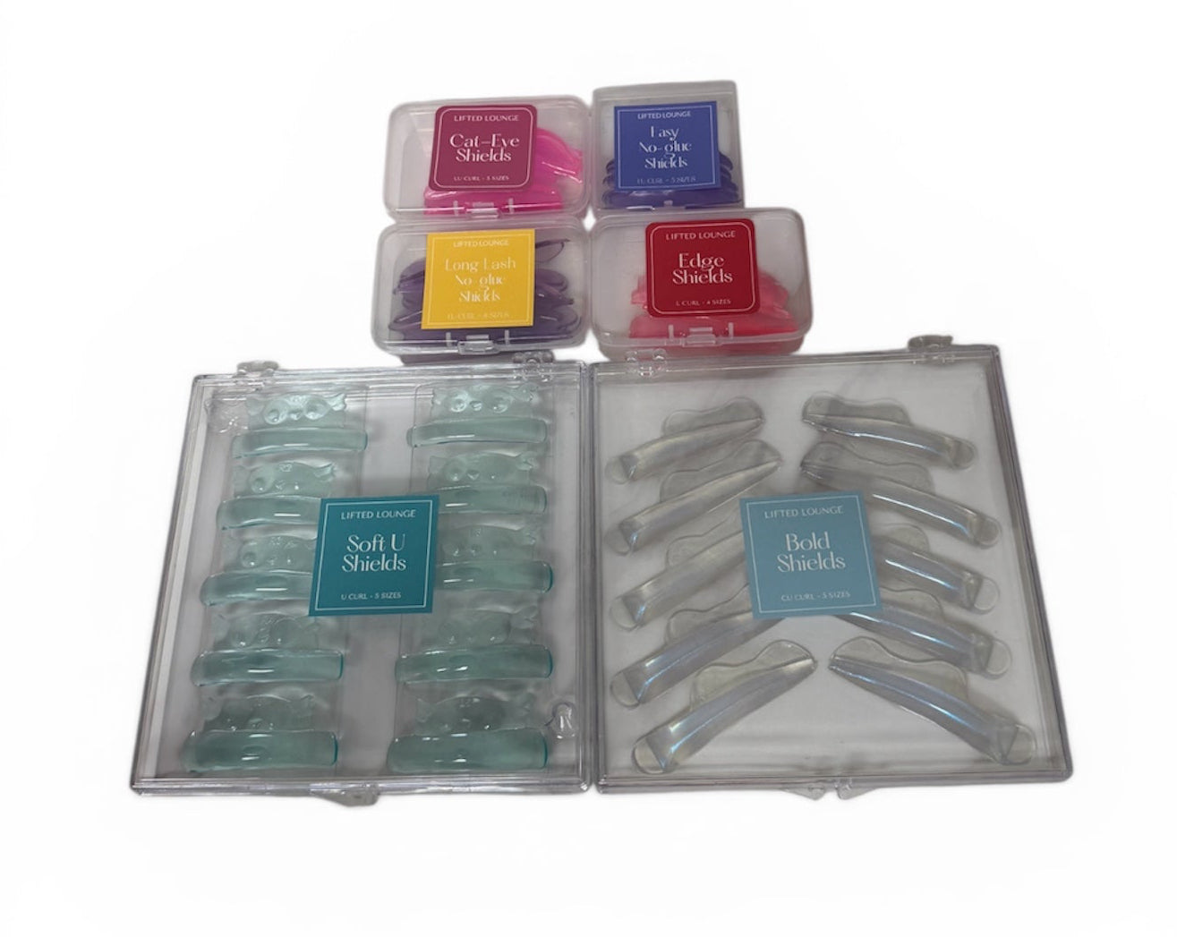 B) Korean lash lift shields set - Korean lash lift product by Lifted Lounge