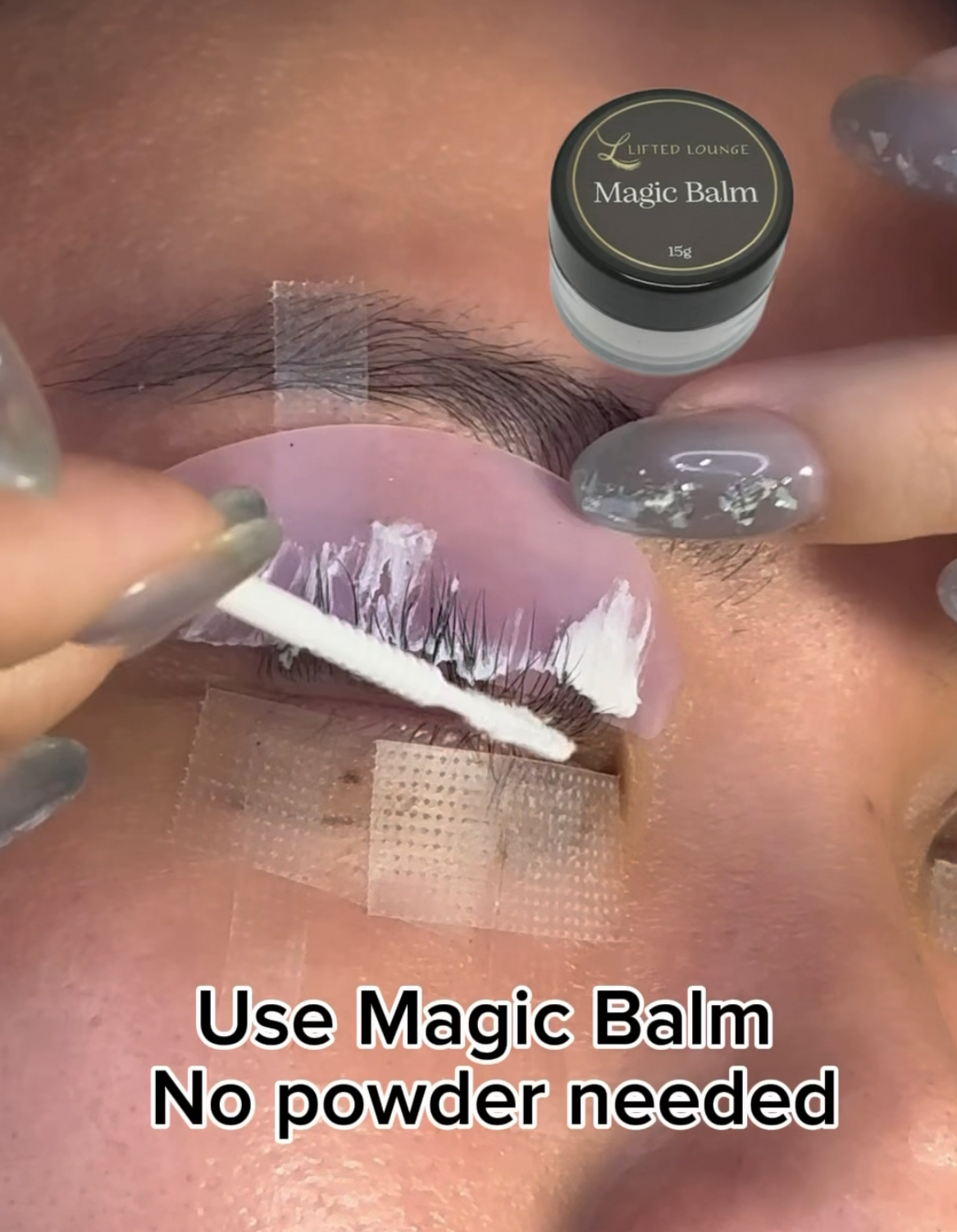 Magic Balm, the no-glue balm for Korean lash lifts by Lifted Lounge