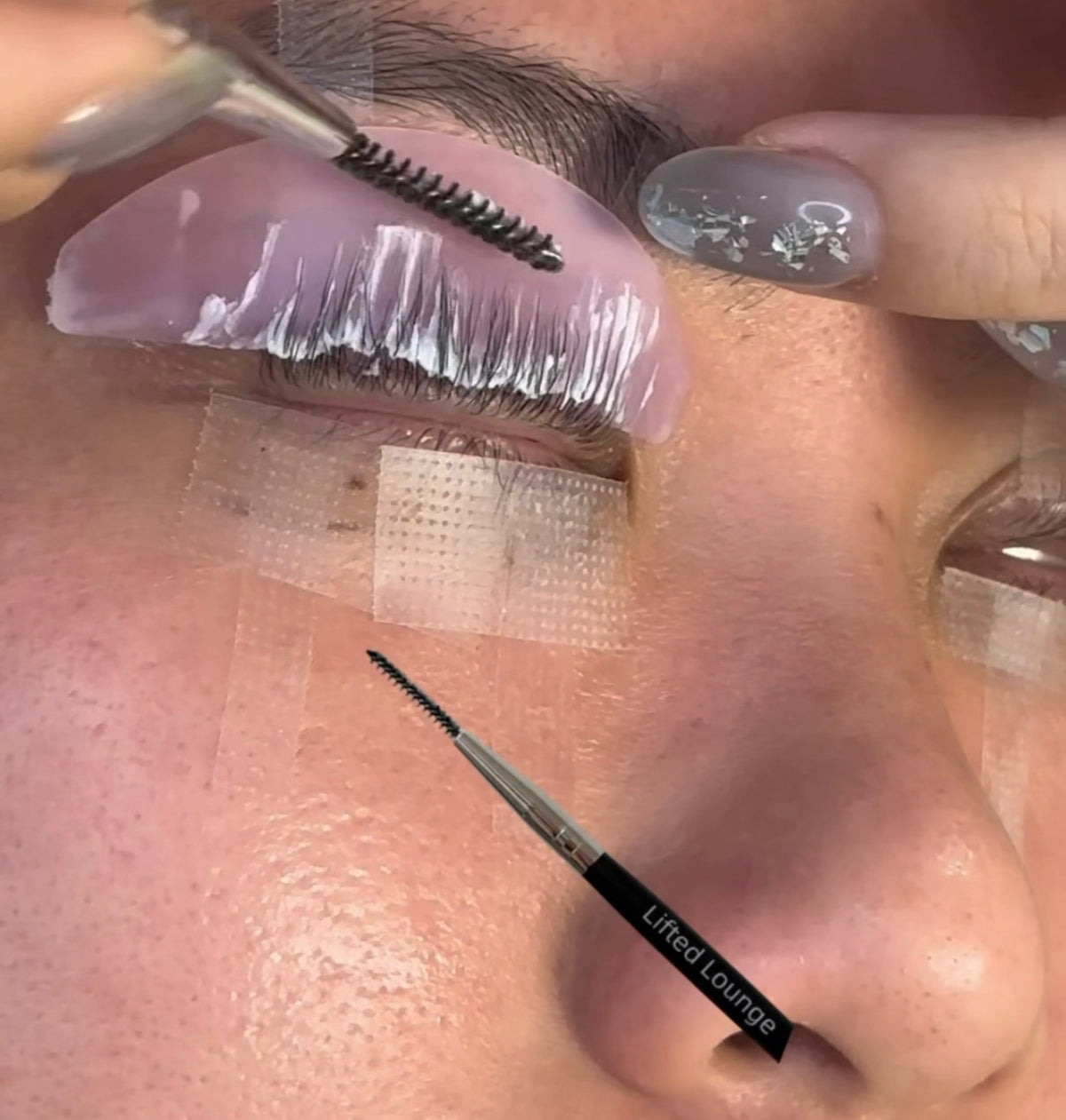 Lash and brow detailing brush by Lifted Lounge