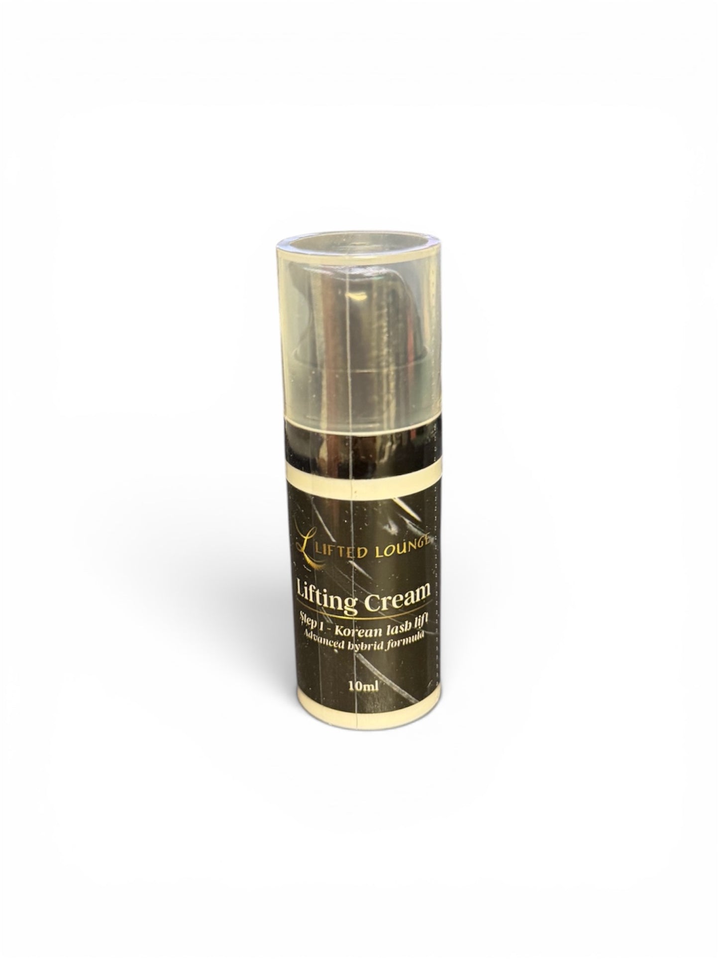 Lifted Lounge Perm Solution Step 1 – Lifting Cream black airless bottle 10g for Korean lash lift cysteamine thio hybrid formula