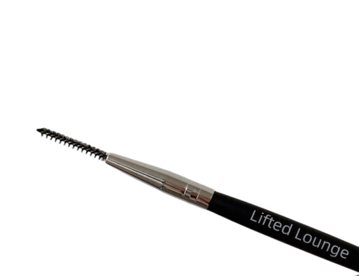 Lifted Lounge dual-ended lash and brow detailing brush with spoolie and angled tip for Korean lash lift and brow lamination