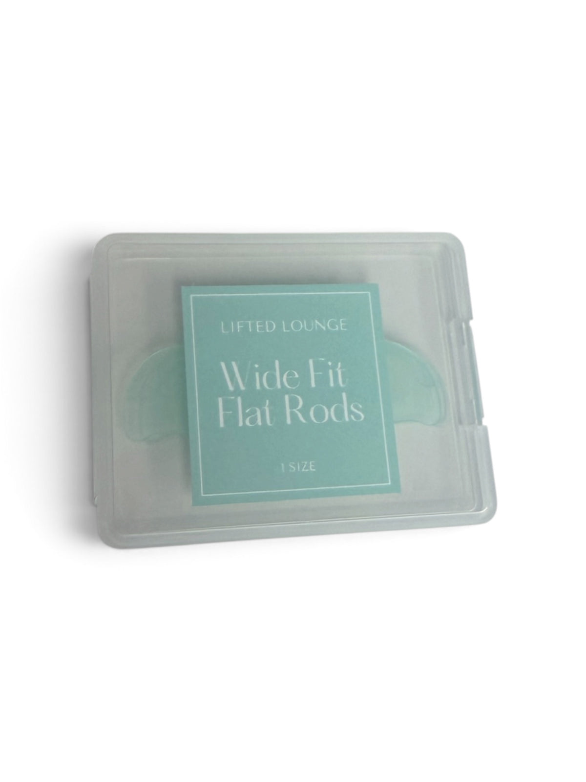 Wide Fit Flat Rods in mint for Korean lash lift softening by Lifted Lounge
