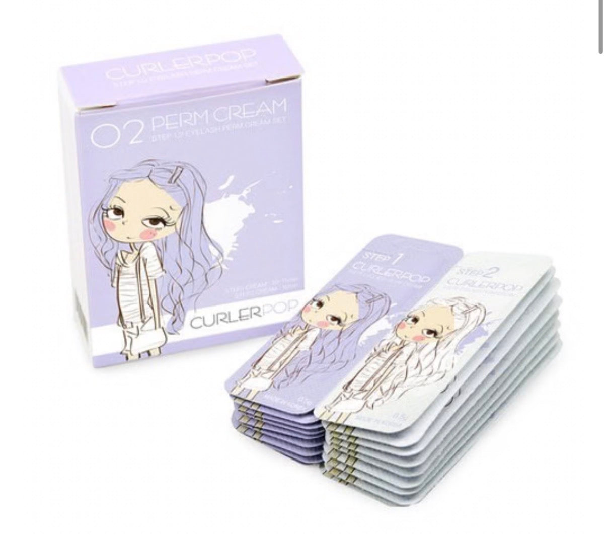 Curlerpop Korean Lash Lift Perm Solution Kit - Step 1 and Step 2 by Lifted Lounge