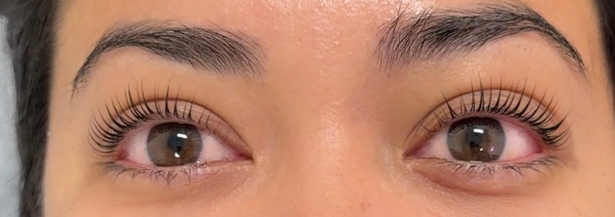 Easy no-glue shields - in use during lash lift - by Lifted Lounge