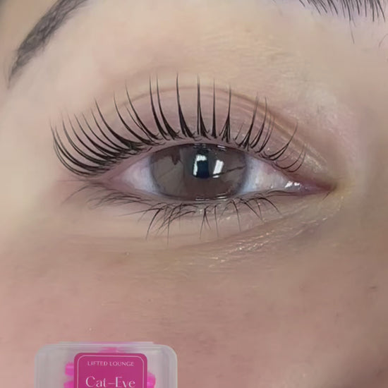 Lifted lashes after a Korean lash lift, video by Lifted Lounge